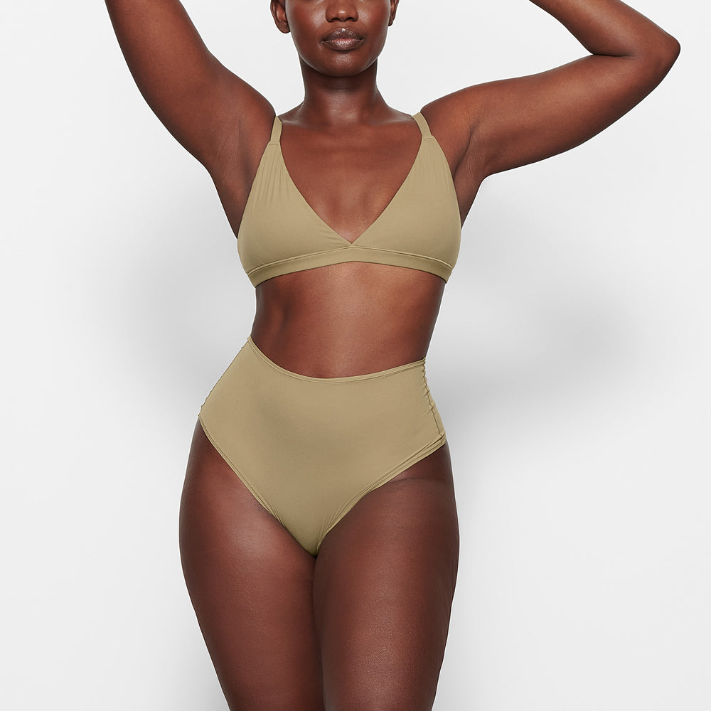 Skims FITS EVERYBODY HIGH WAISTED Thong Hnedožltý | NRLV-23615