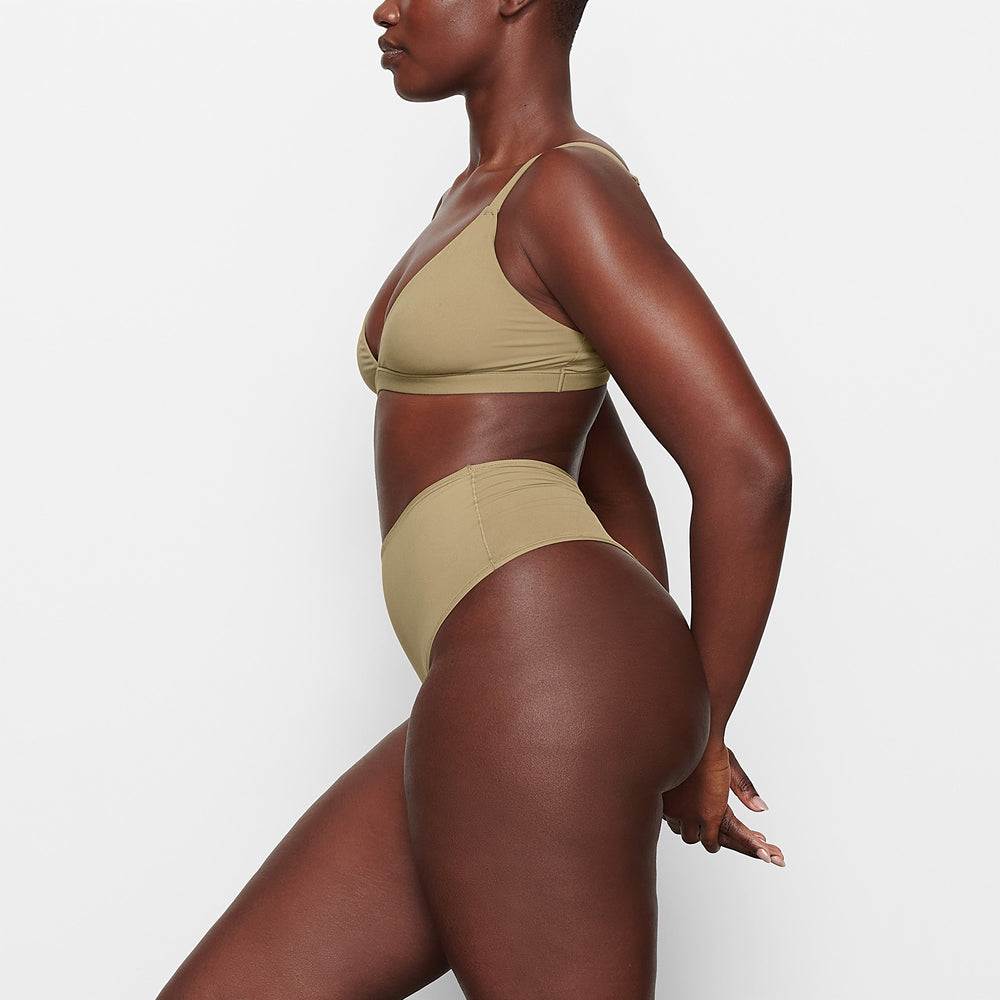 Skims FITS EVERYBODY HIGH WAISTED Thong Hnedožltý | NRLV-23615