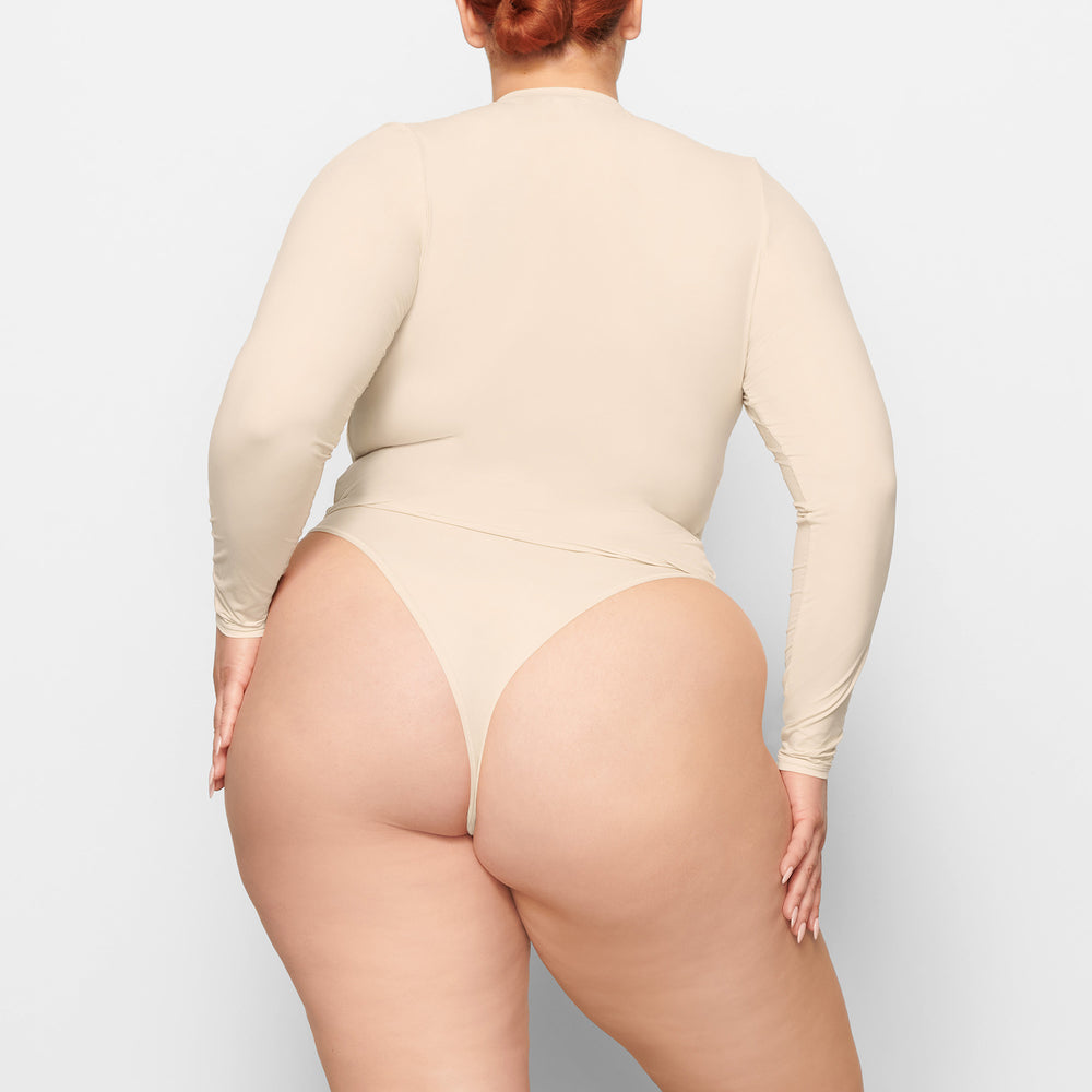 Skims FITS EVERYBODY LONG SLEEVE T-shirt Hnede | OHCE-23654
