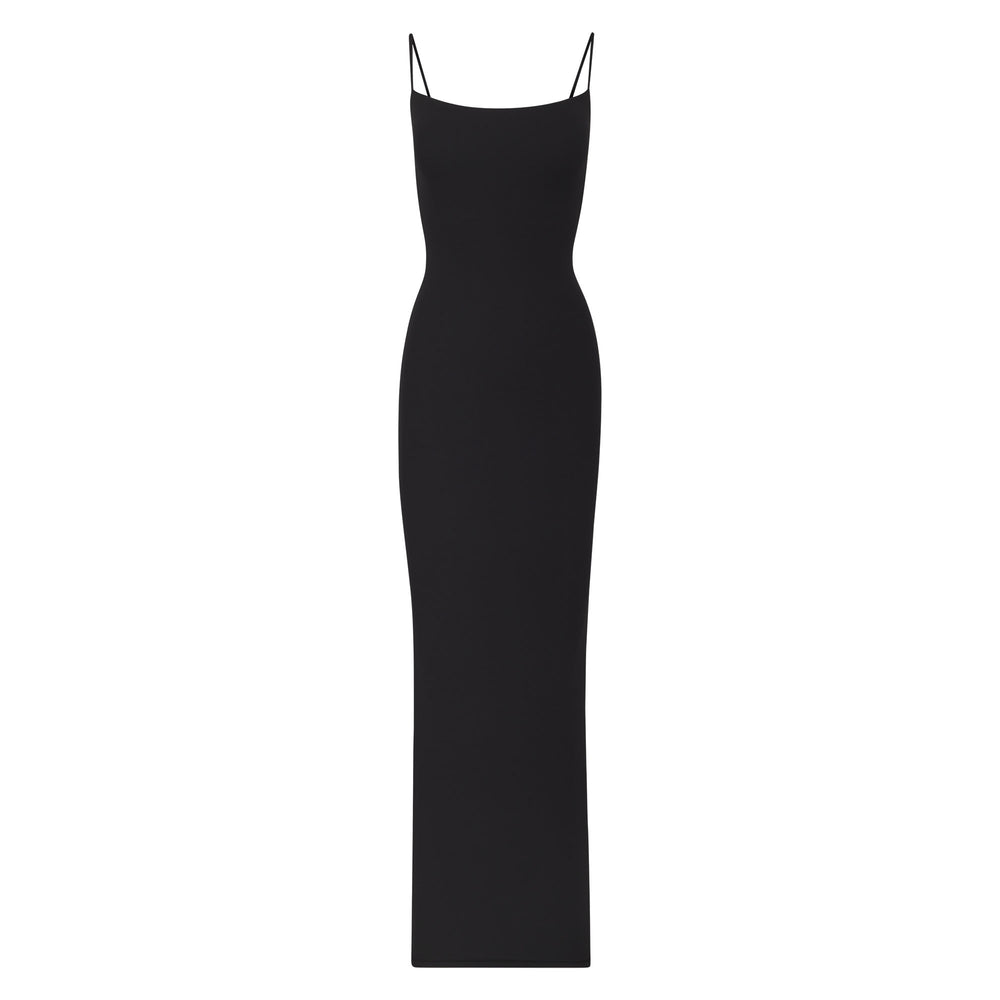 Skims FITS EVERYBODY LONG SLIP Dress Čierne | WBKD-82140