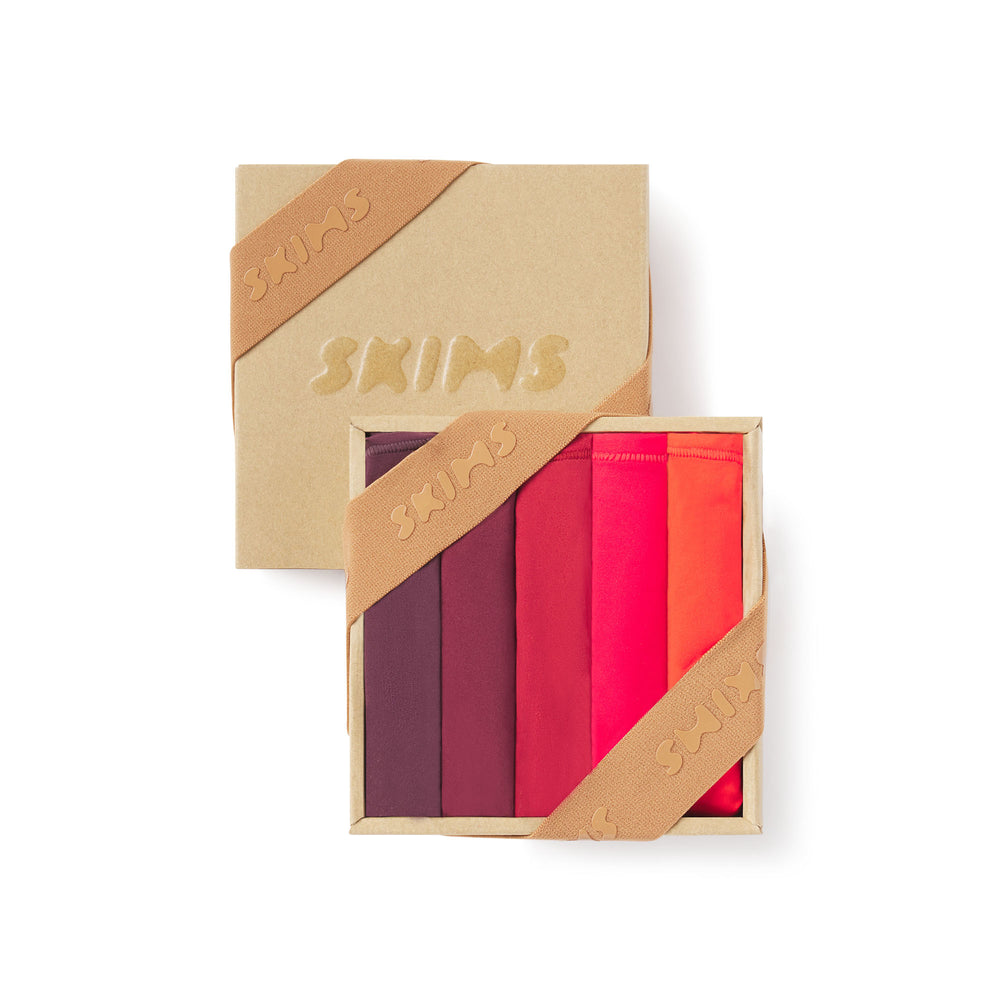 Skims FITS EVERYBODY PACK Thong Tmavo Červené Viacfarebný | SJZN-96741