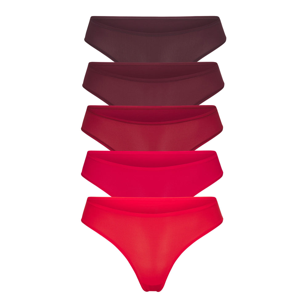 Skims FITS EVERYBODY PACK Thong Tmavo Červené Viacfarebný | SJZN-96741