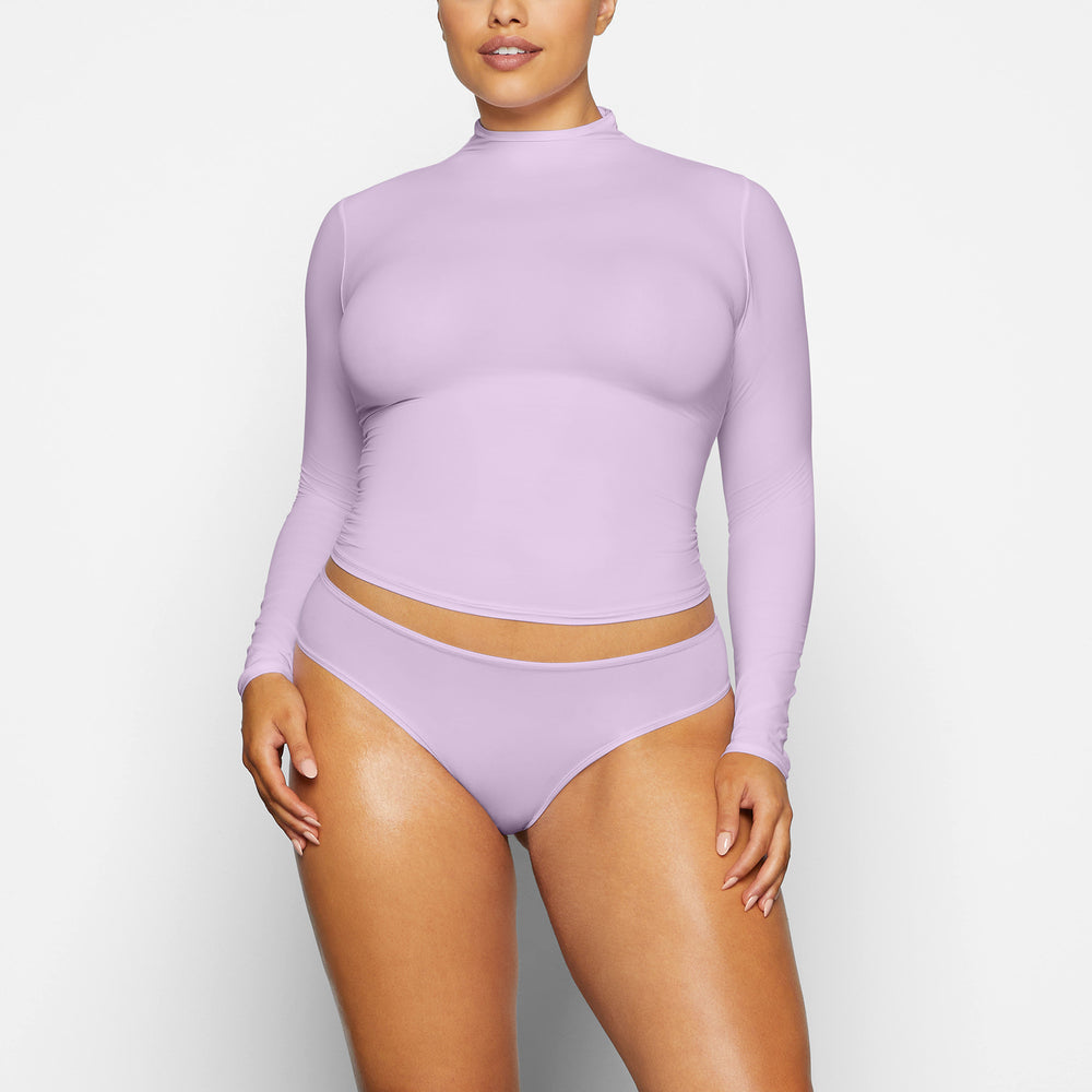 Skims FITS EVERYBODY TURTLENECK T-shirt Nachový | TRUF-73405