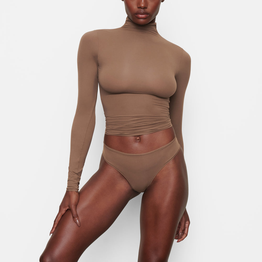 Skims FITS EVERYBODY TURTLENECK T-shirt Marhule | YBDK-83629