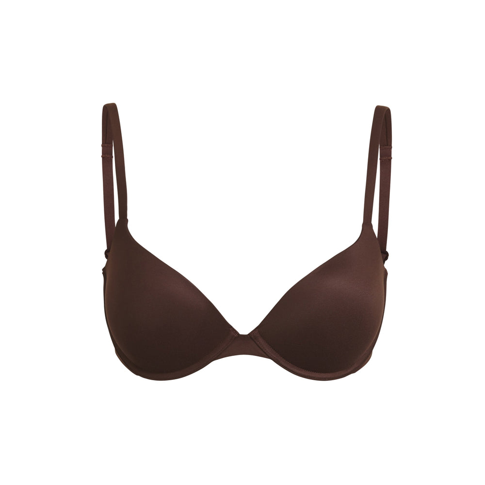 Skims FITS EVERYBODY T-shirt Push Up Bra Čokoláda | JWQK-62340