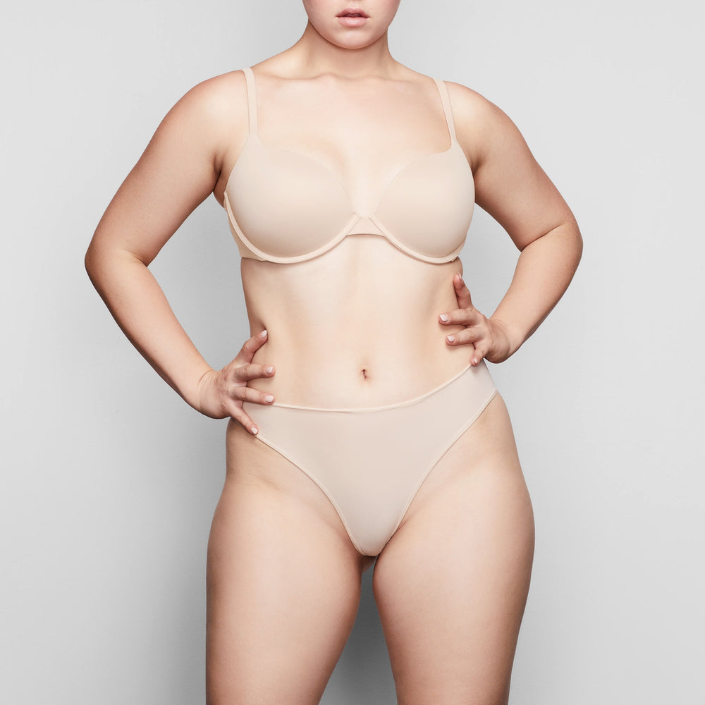 Skims FITS EVERYBODY T-shirt Push Up Bra Hnede | UEZS-89640