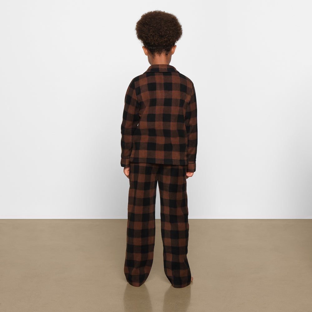 Skims FLEECE SLEEP SET Detske Hnede | DEJA-35068