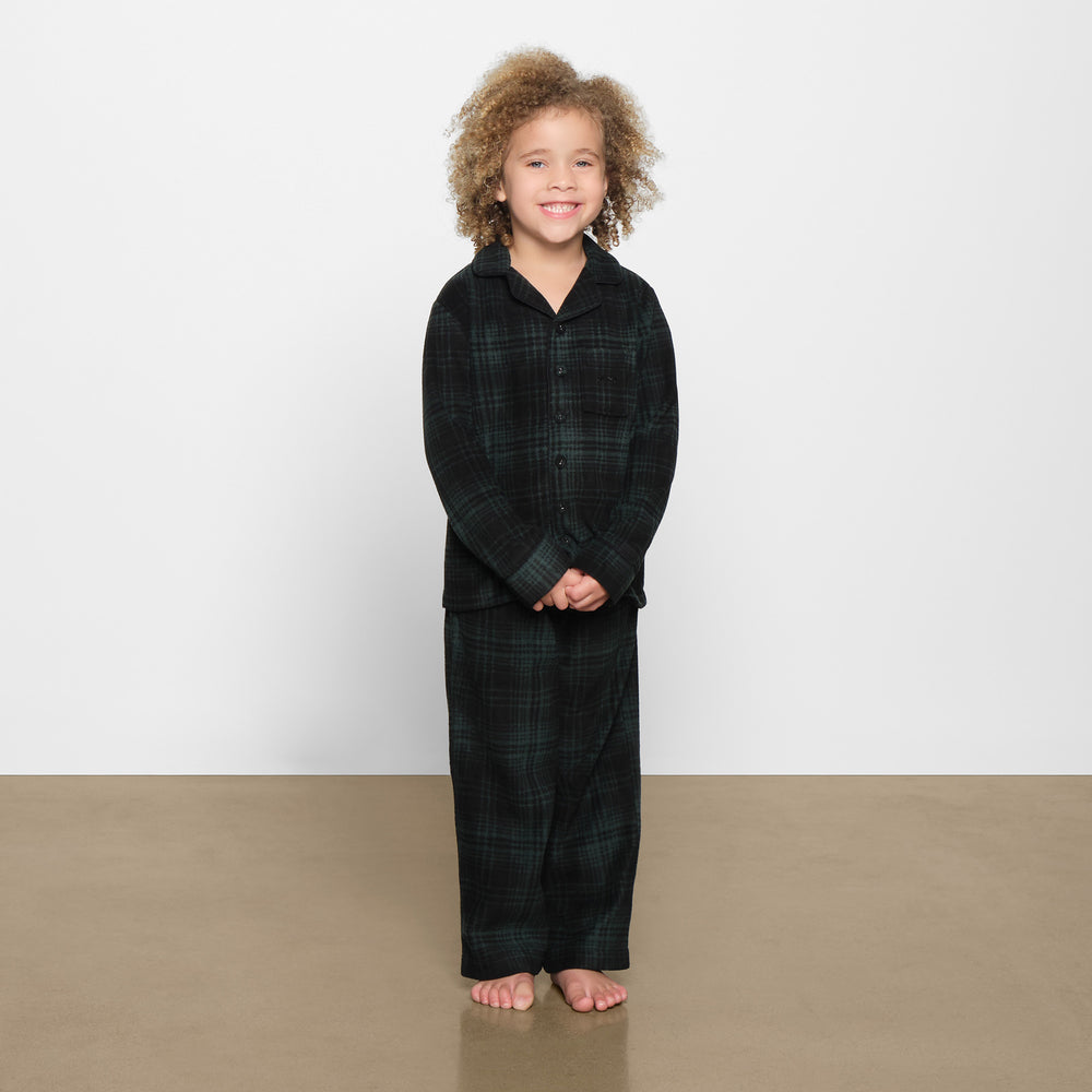 Skims FLEECE SLEEP SET Detske Zelene | YOWS-94158