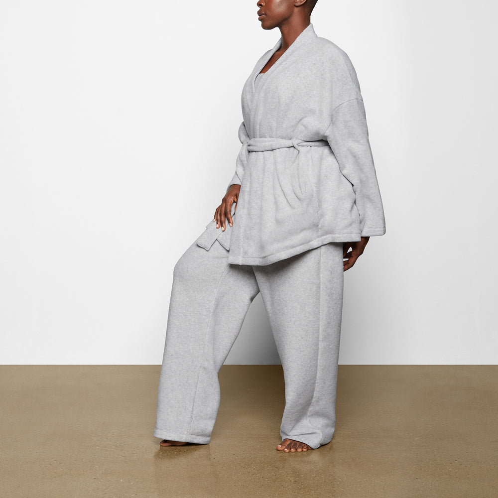 Skims FLEECE WRAP Bunda Svetlo Siva | BWPY-10268