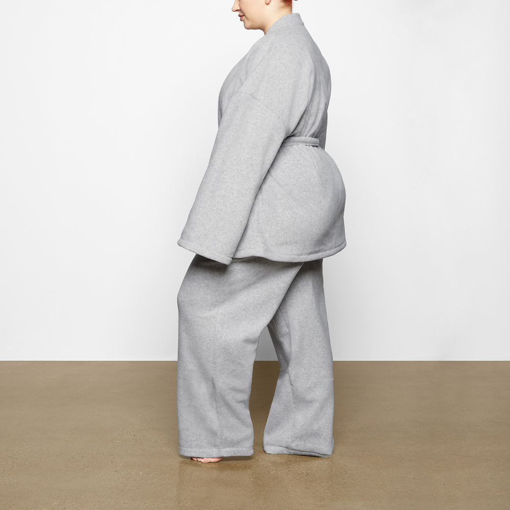 Skims FLEECE WRAP Bunda Svetlo Siva | BWPY-10268