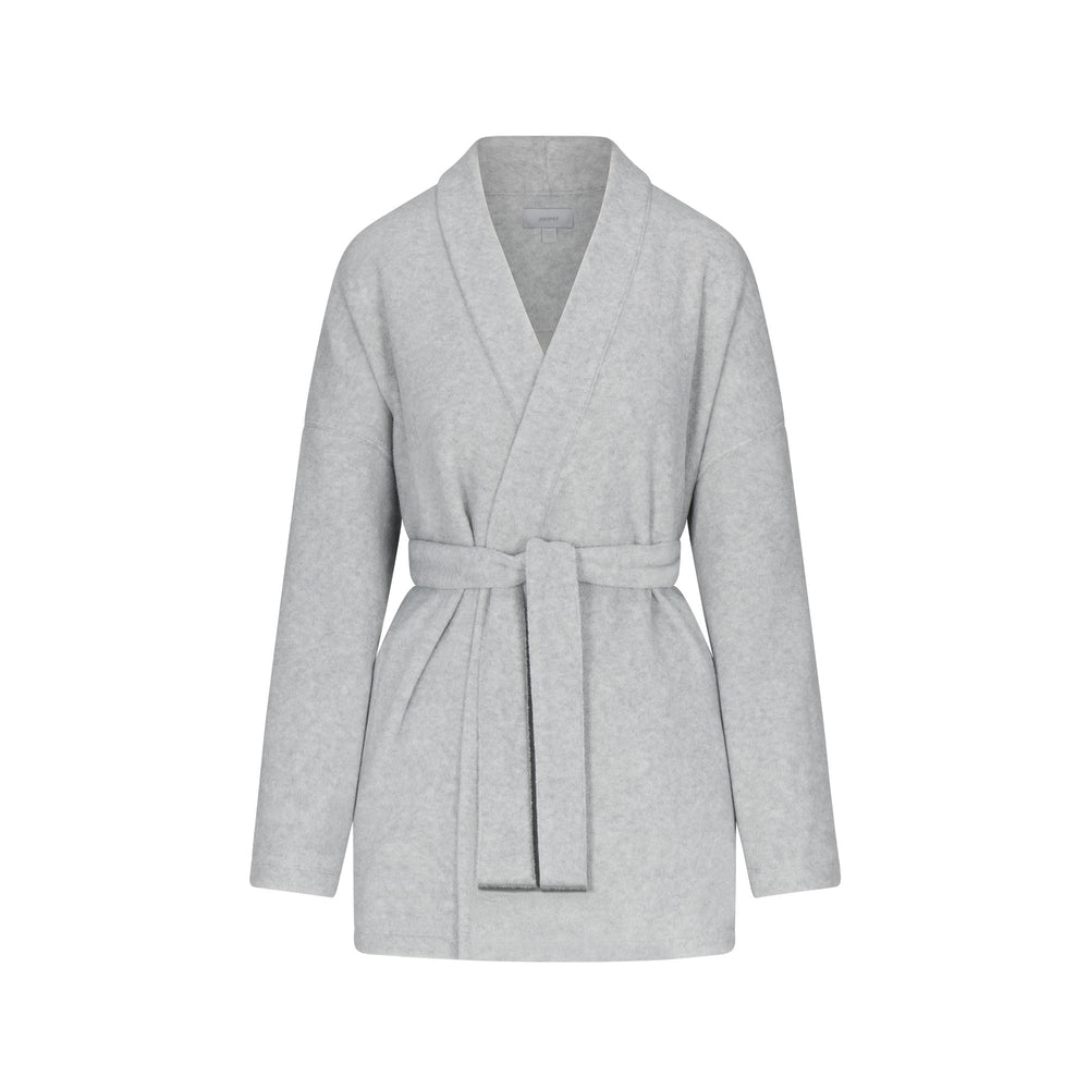 Skims FLEECE WRAP Bunda Svetlo Siva | BWPY-10268
