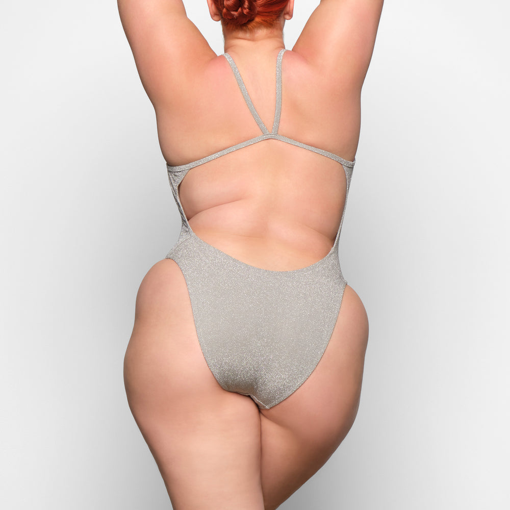 Skims GLITTER SWIM One Piece Siva | DQKO-60459