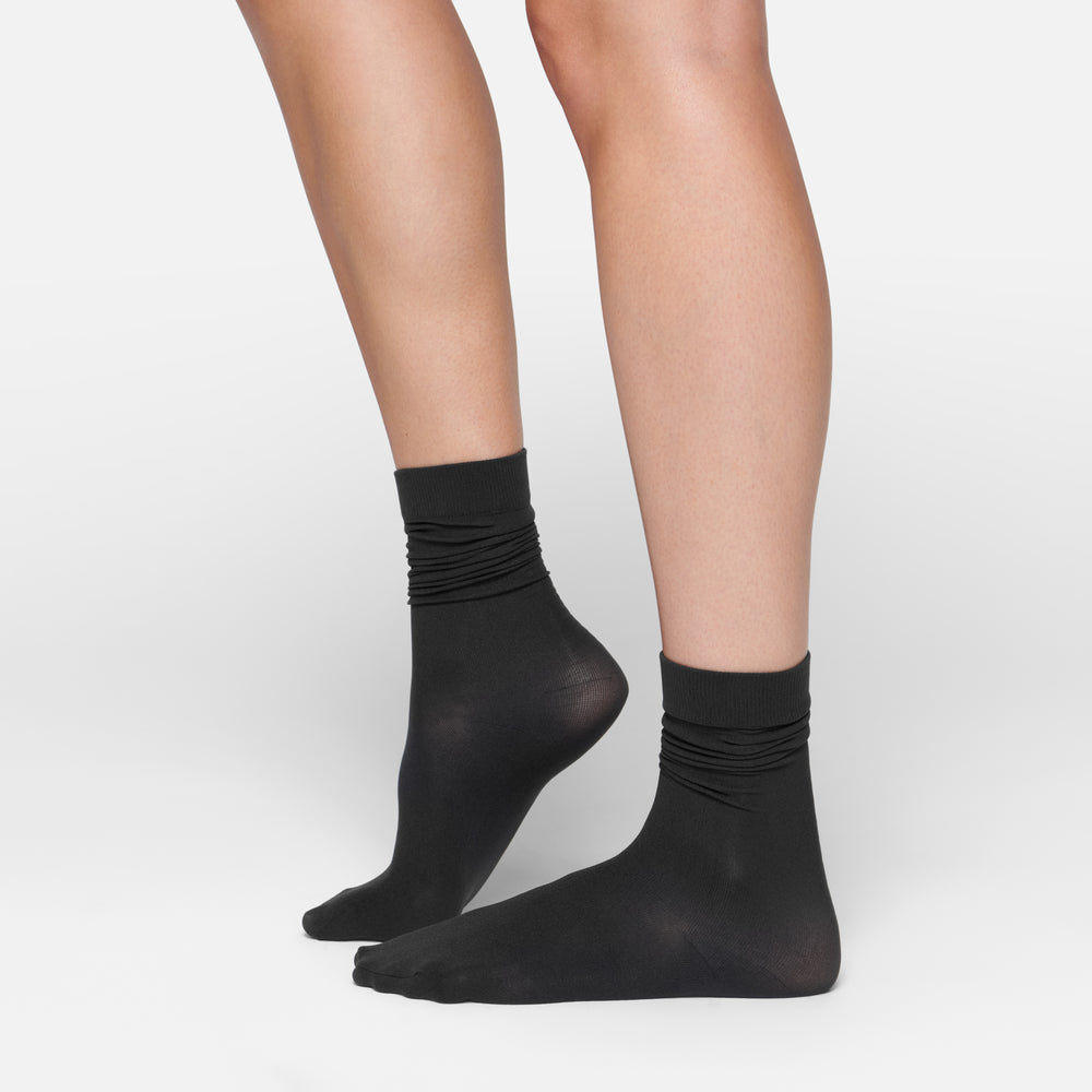 Skims HOSIERY CREW Ponozky Čierne | ALMH-51094