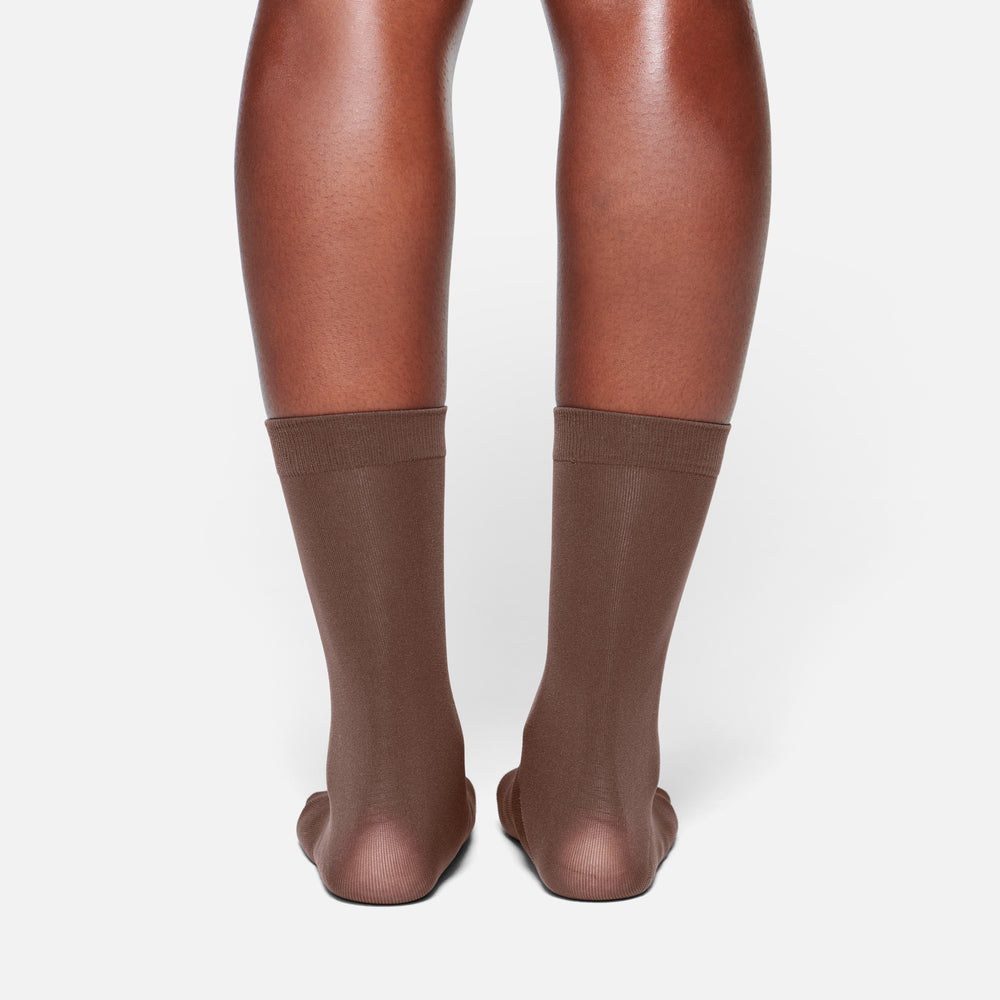 Skims HOSIERY CREW Ponozky Čokoláda | GCWY-37068