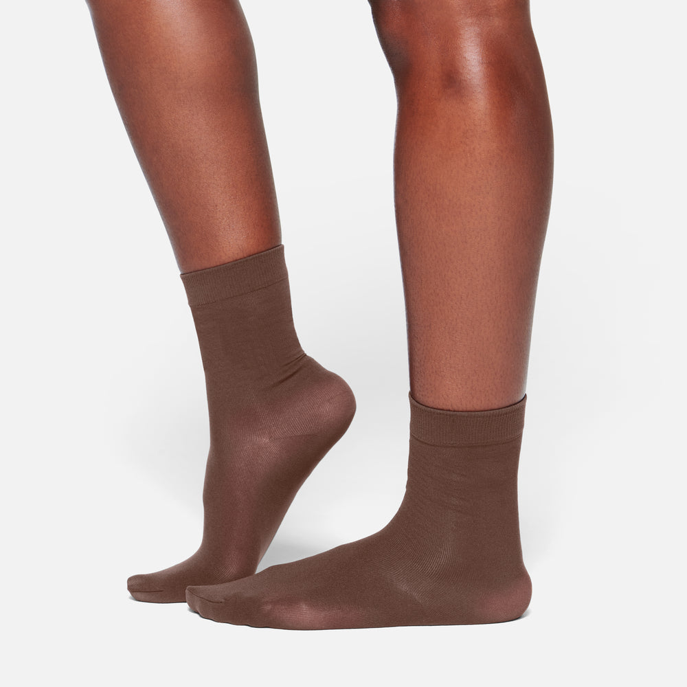 Skims HOSIERY CREW Ponozky Čokoláda | GCWY-37068