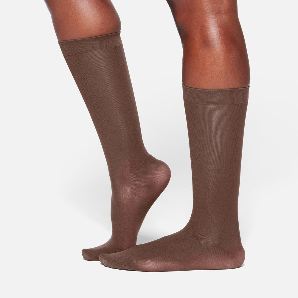 Skims HOSIERY MID CALF Ponozky Čokoláda | FRIT-38149