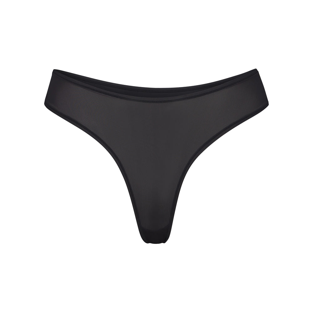 Skims JELLY SHEER DIPPED Thong Čierne | VEDY-34652