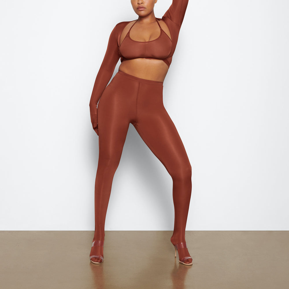 Skims JELLY SHEER FOOTED Leginy Hnede | VUNA-52784