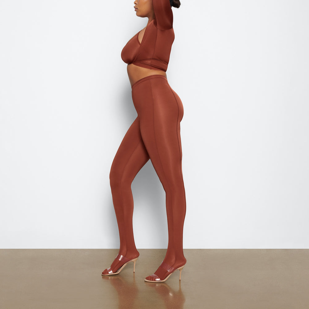 Skims JELLY SHEER FOOTED Leginy Hnede | VUNA-52784
