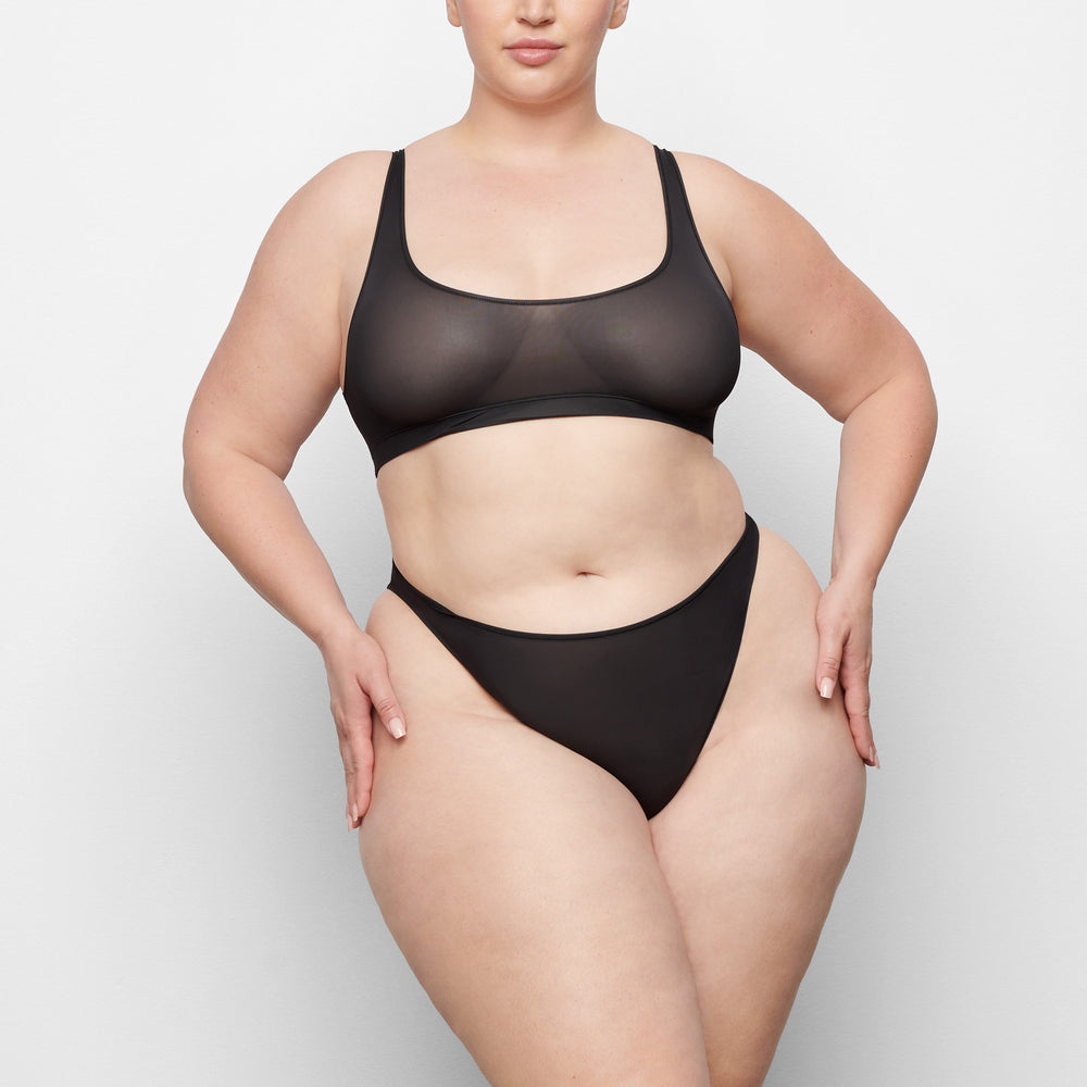 Skims JELLY SHEER HIGH CUT Bikini Čierne | QBZW-24815