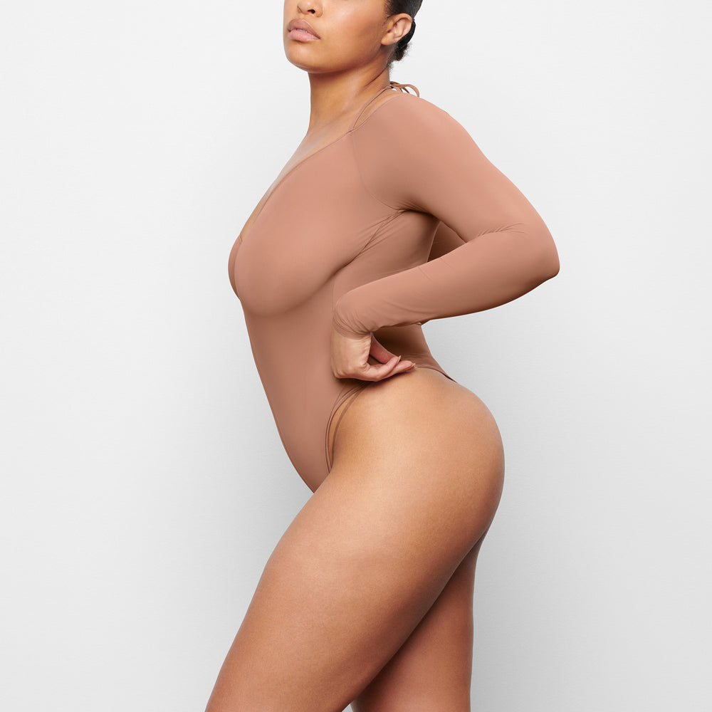 Skims JELLY SHEER Off The Shoulder Bodysuit Marhule | OHPU-42980