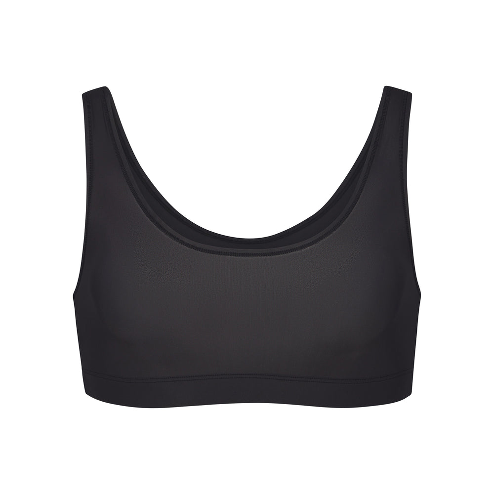 Skims JELLY SHEER SCOOP NECK Bralette Čierne | PAXV-16729