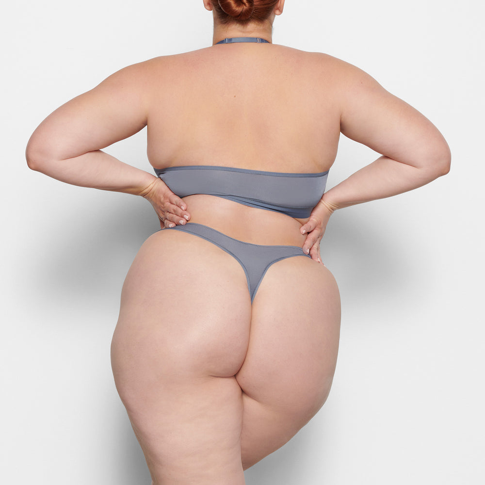 Skims JELLY SHEER SEAMED DIPPED Thong Siva Modre | HGRN-31690