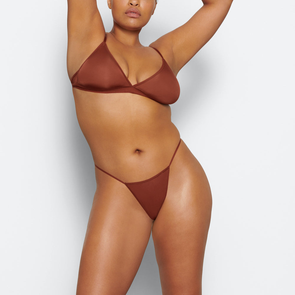 Skims JELLY SHEER STRING Thong Hnede | PFUC-12857