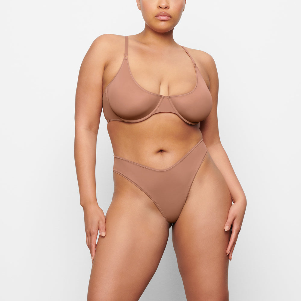 Skims JELLY SHEER UNDERWIRE Scoop Neck Bra Marhule | YOZD-67542