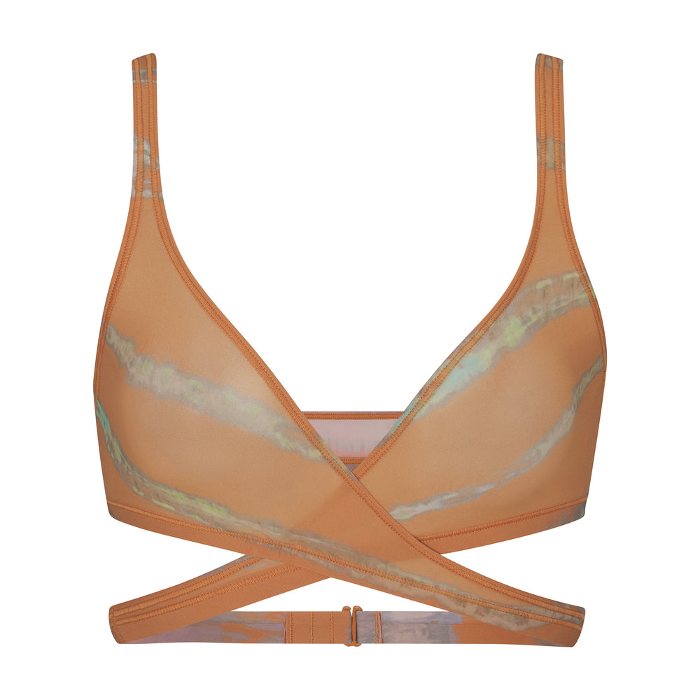 Skims JELLY SHEER WRAP Bralette Hnede | BWGC-78105