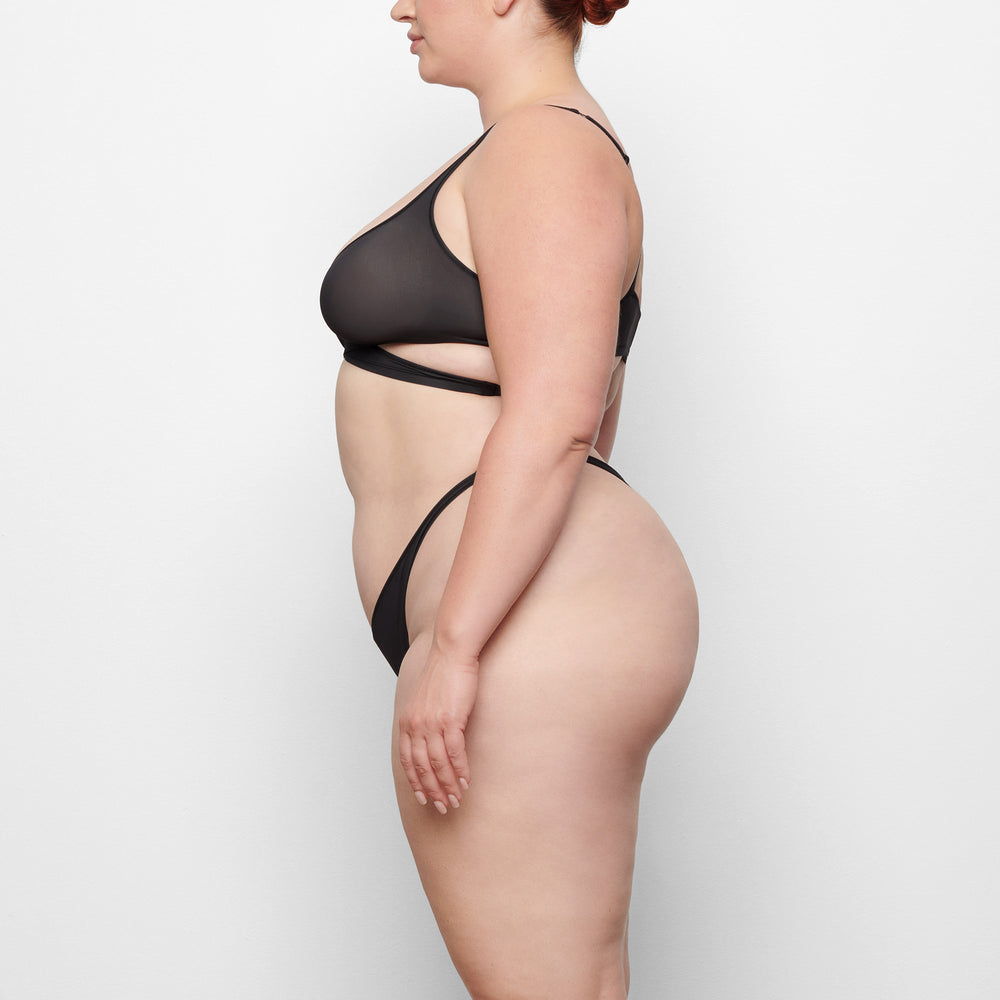 Skims JELLY SHEER WRAP Bralette Čierne | XTMU-26541
