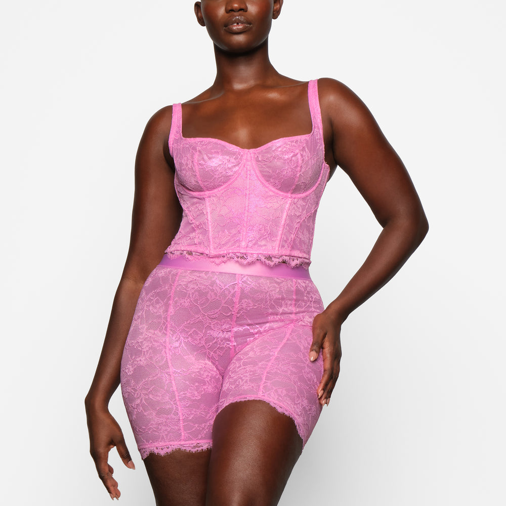 Skims LACE Bustier Ruzove | KULF-92381