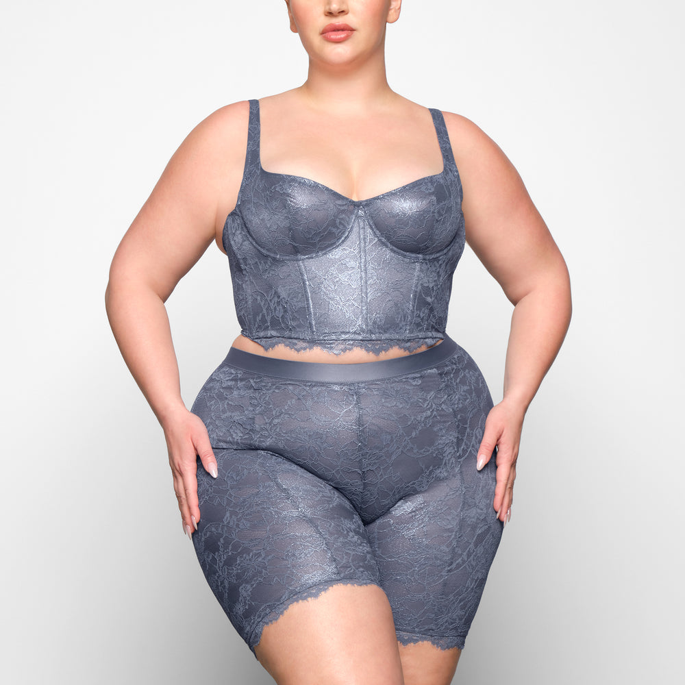 Skims LACE Bustier Thunder | CQZF-82460