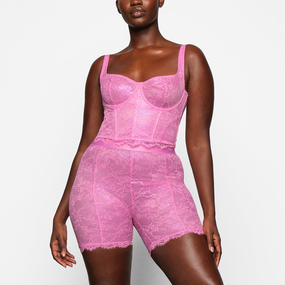 Skims LACE Kratasy Ruzove | TKFU-34958