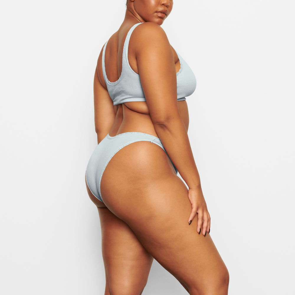 Skims LACE POINTELLE CHEEKY Brief Modre | KLOA-93175