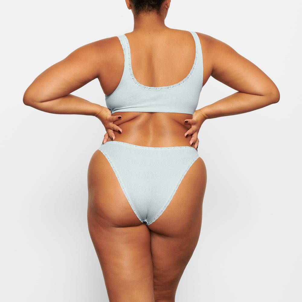 Skims LACE POINTELLE CHEEKY Brief Modre | KLOA-93175