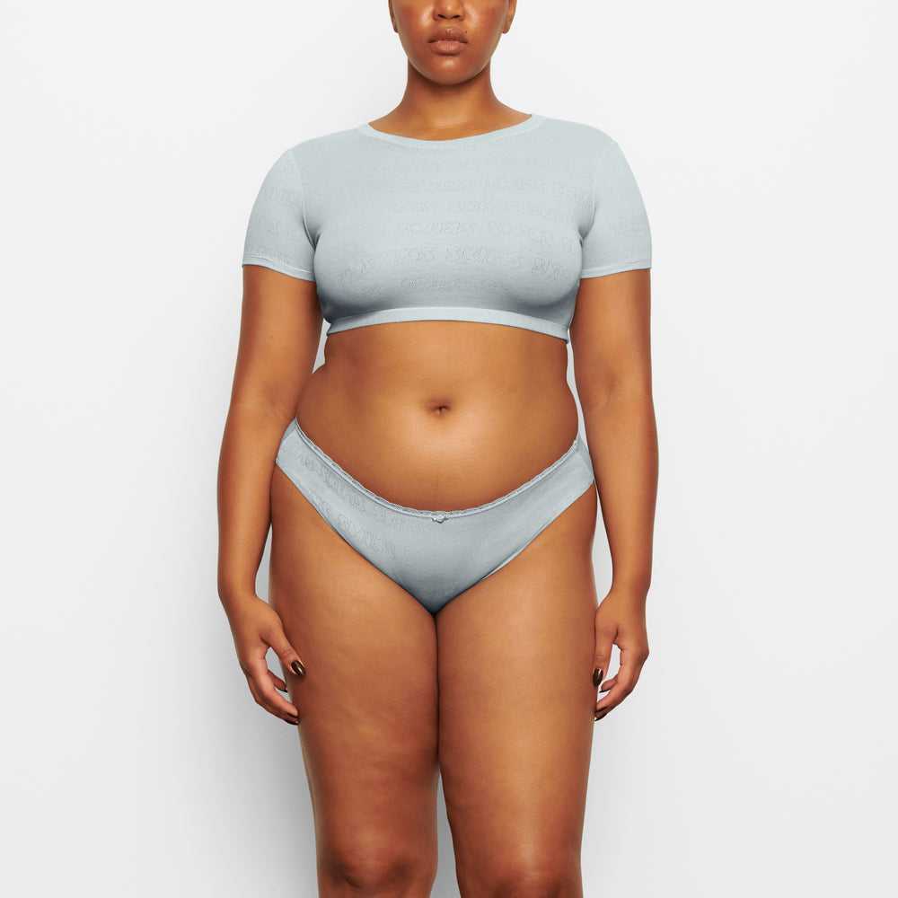 Skims LACE POINTELLE MID RISE Brief Modre | PDJX-83721