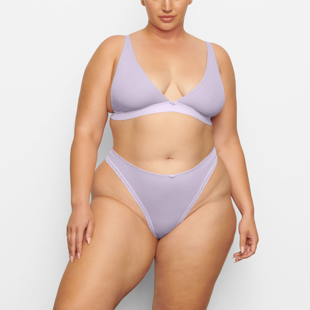 Skims LACE POINTELLE Thong Lavendel | ZAGJ-90316