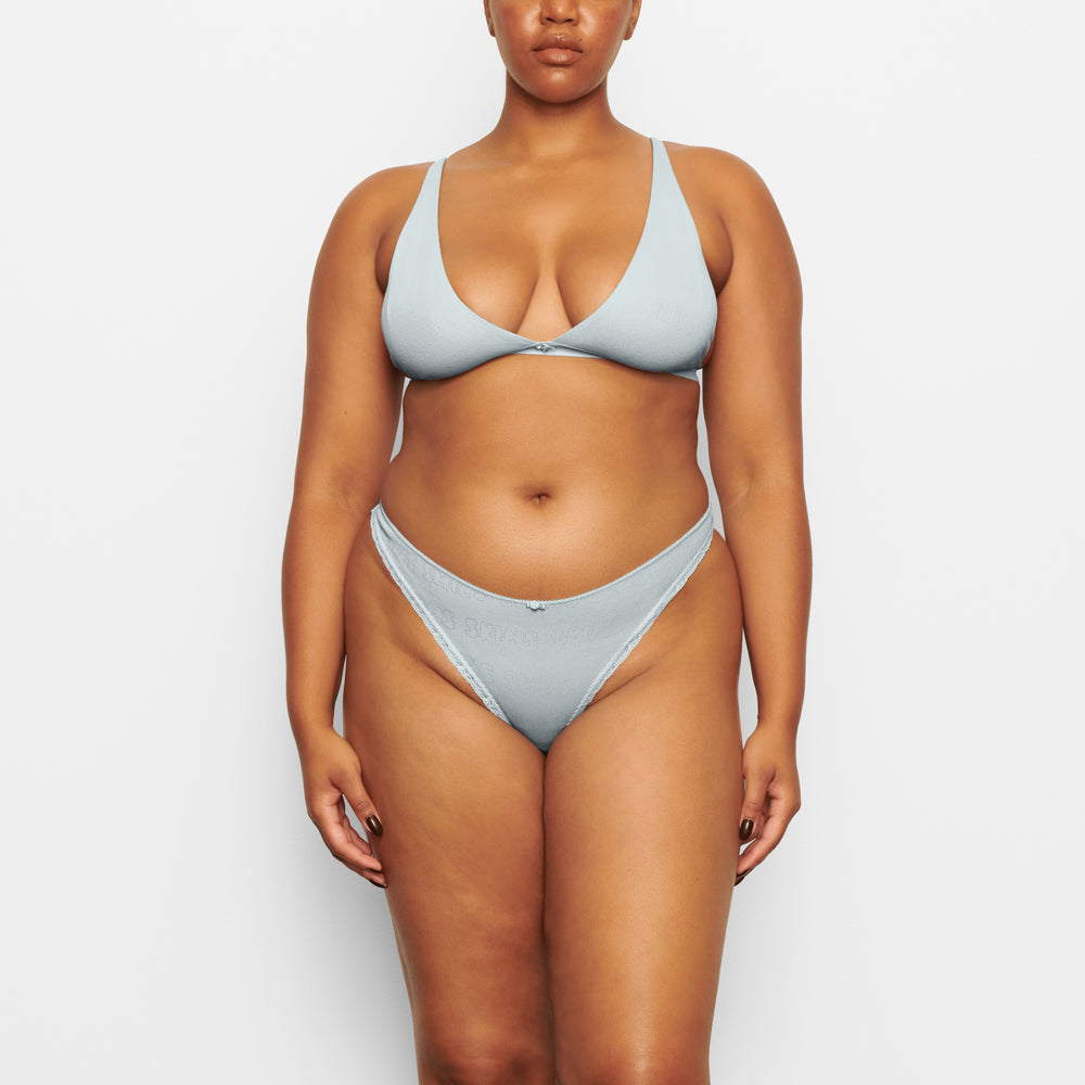 Skims LACE POINTELLE Thong Modre | DFWR-24901