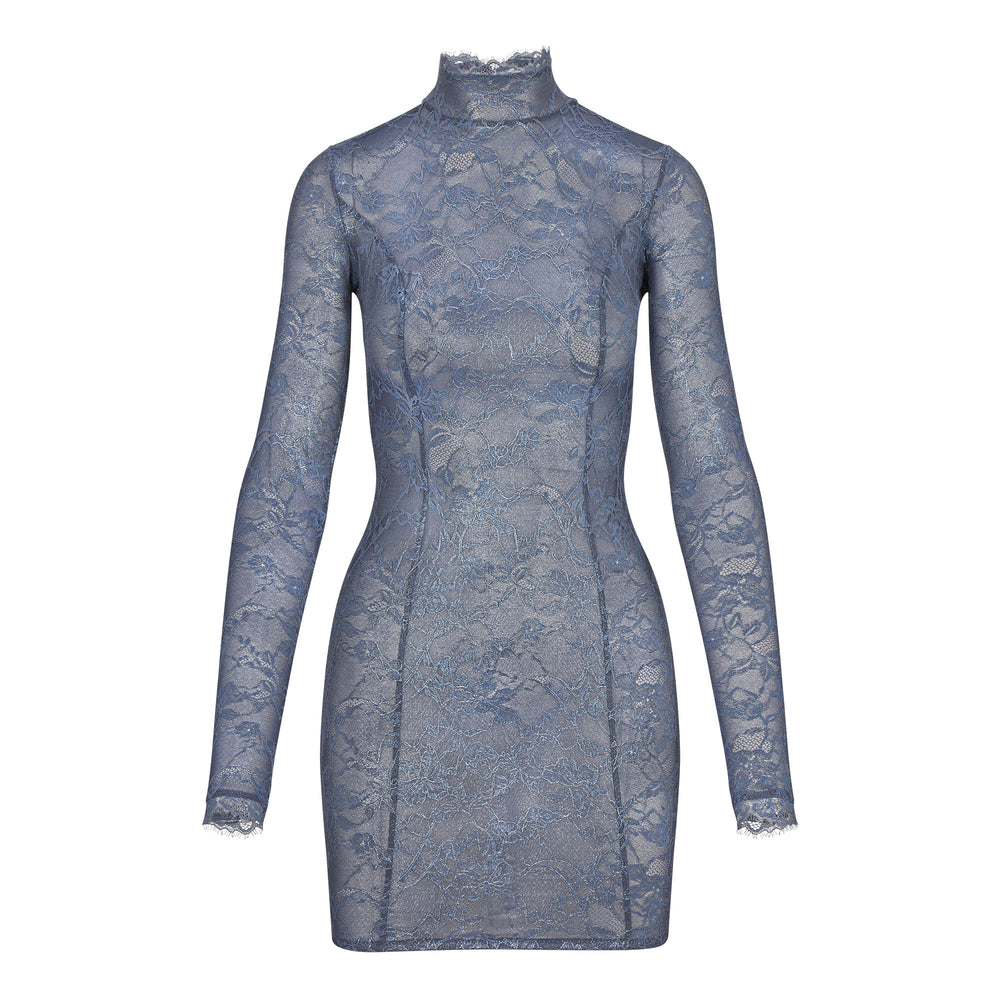 Skims LACE TURTLENECK Dress Thunder | CTHU-81397