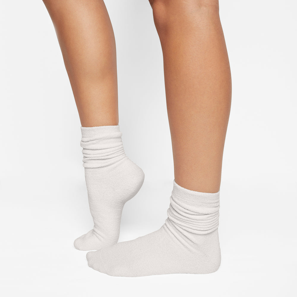 Skims LIGHT COZY KNIT Ponozky Biele | NHQA-04126