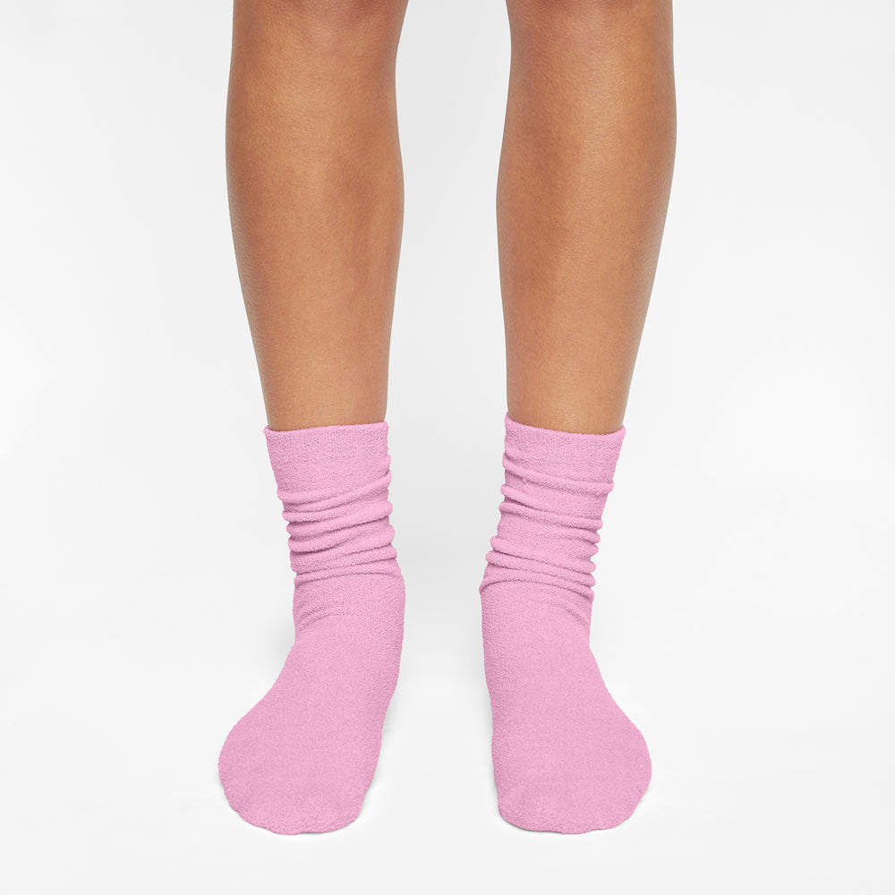 Skims LIGHT COZY KNIT Ponozky Ruzove | SWGK-06739