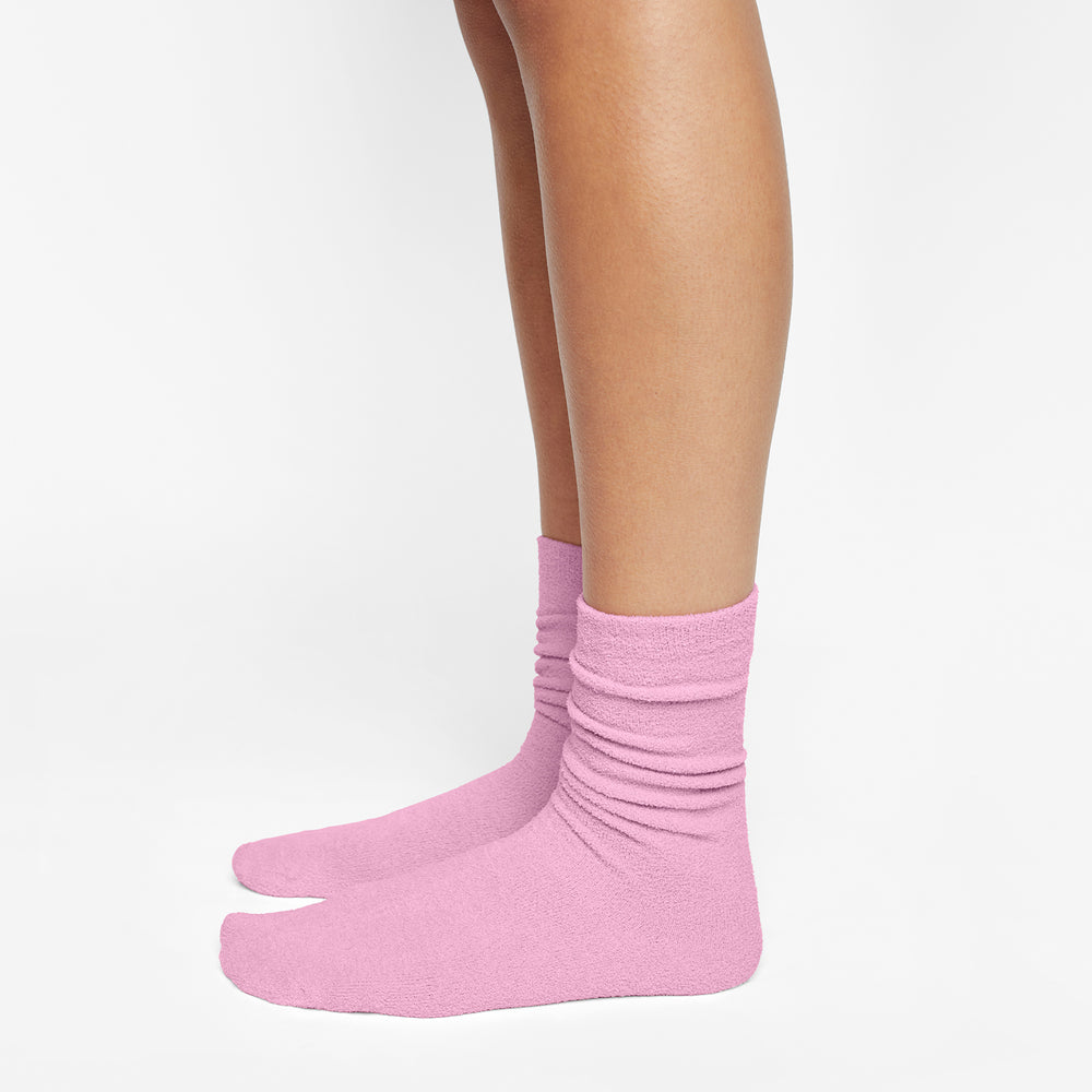 Skims LIGHT COZY KNIT Ponozky Ruzove | SWGK-06739