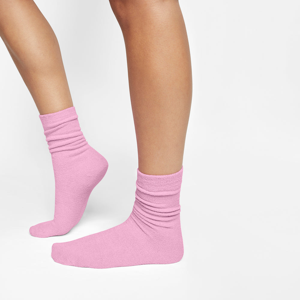 Skims LIGHT COZY KNIT Ponozky Ruzove | SWGK-06739