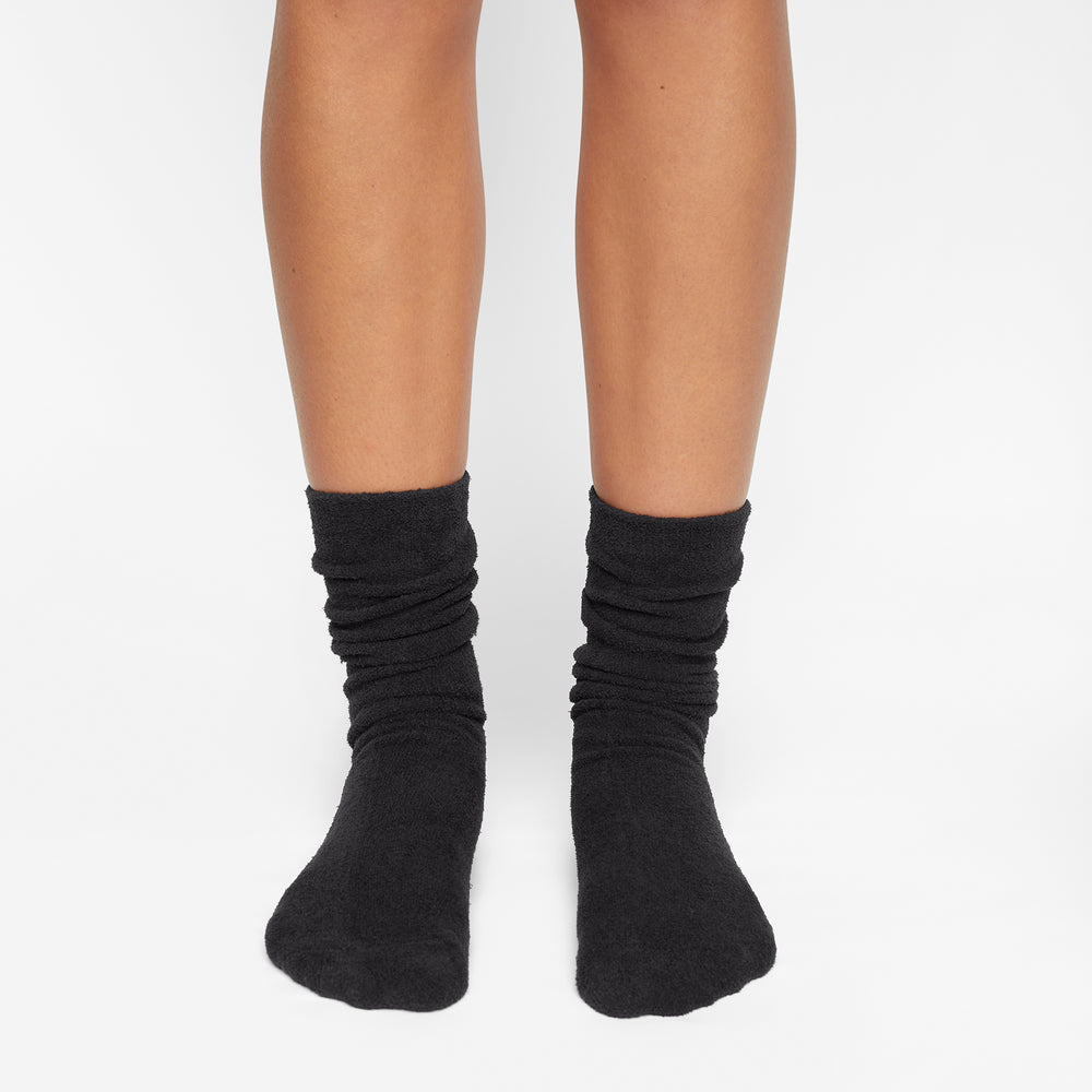 Skims LIGHT COZY KNIT Ponozky Čierne | AGOB-57081