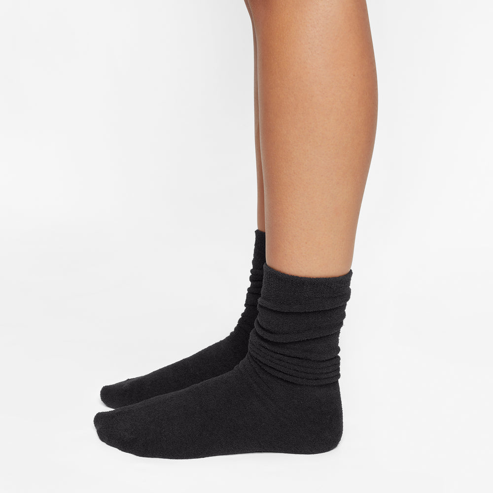 Skims LIGHT COZY KNIT Ponozky Čierne | AGOB-57081
