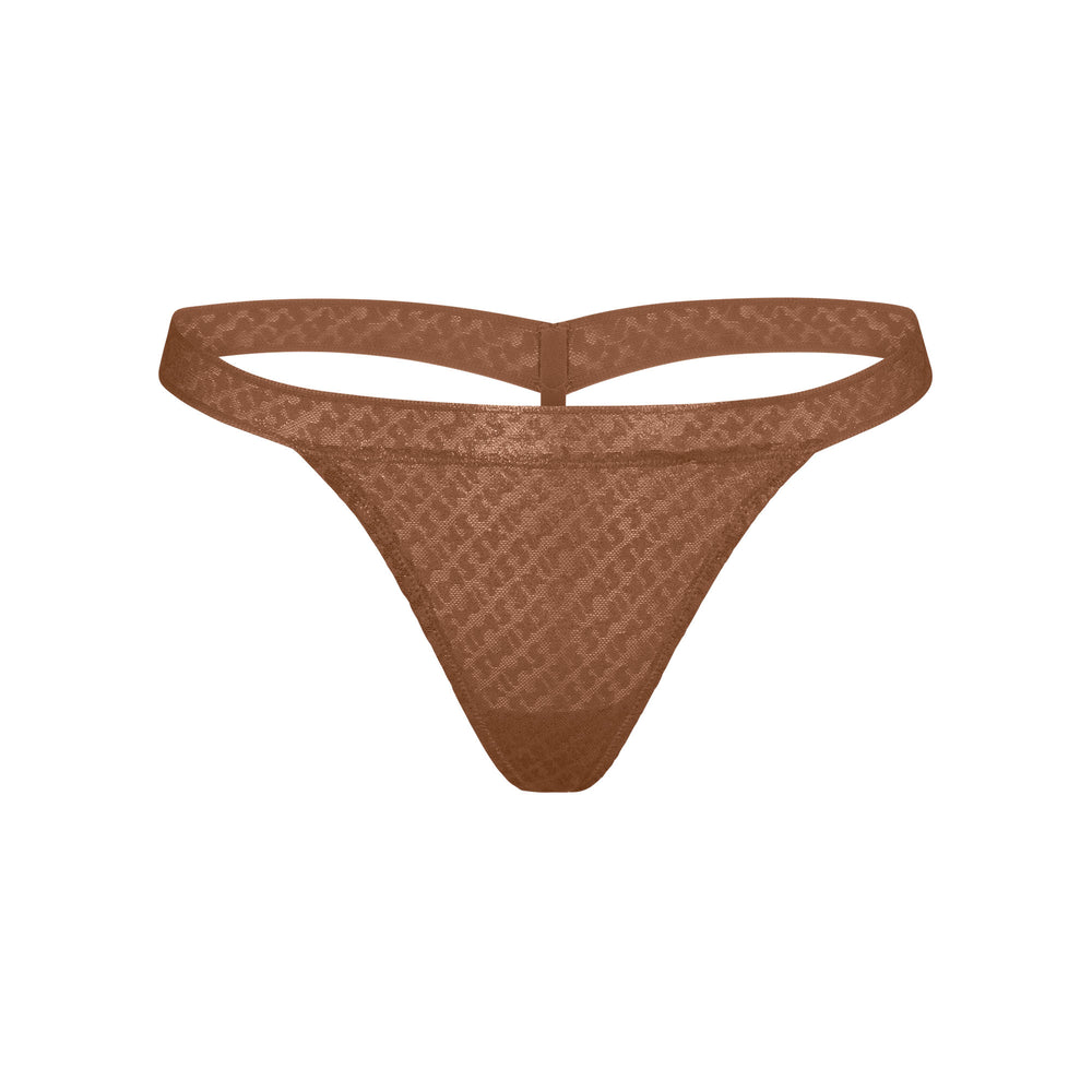 Skims LOGO MESH FOIL SKIMPY Thong Hnede | HWIV-12940