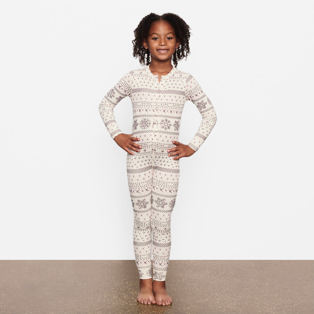 Skims LOGO POINTELLE HENLEY ONESIE Detske Krém | ETMZ-19785