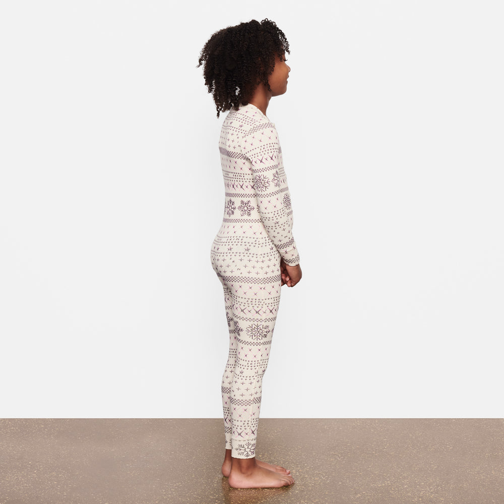 Skims LOGO POINTELLE HENLEY ONESIE Detske Krém | ETMZ-19785