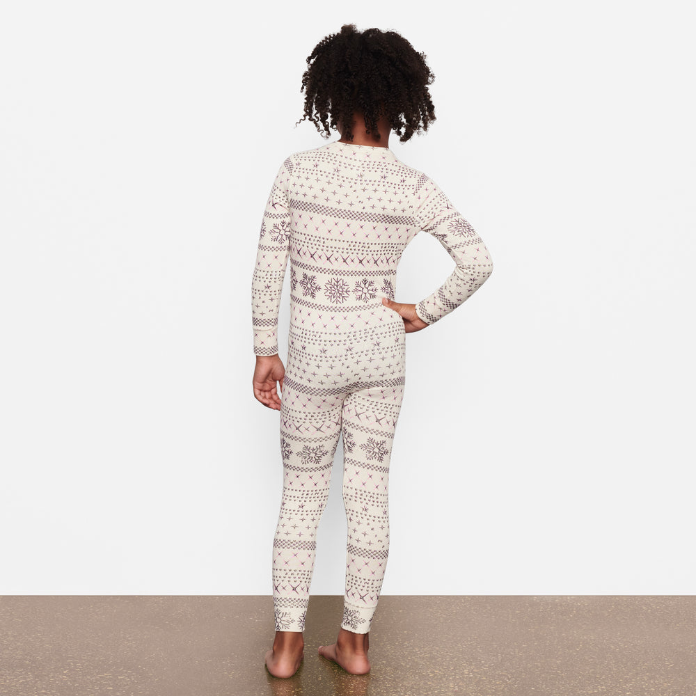 Skims LOGO POINTELLE HENLEY ONESIE Detske Krém | ETMZ-19785